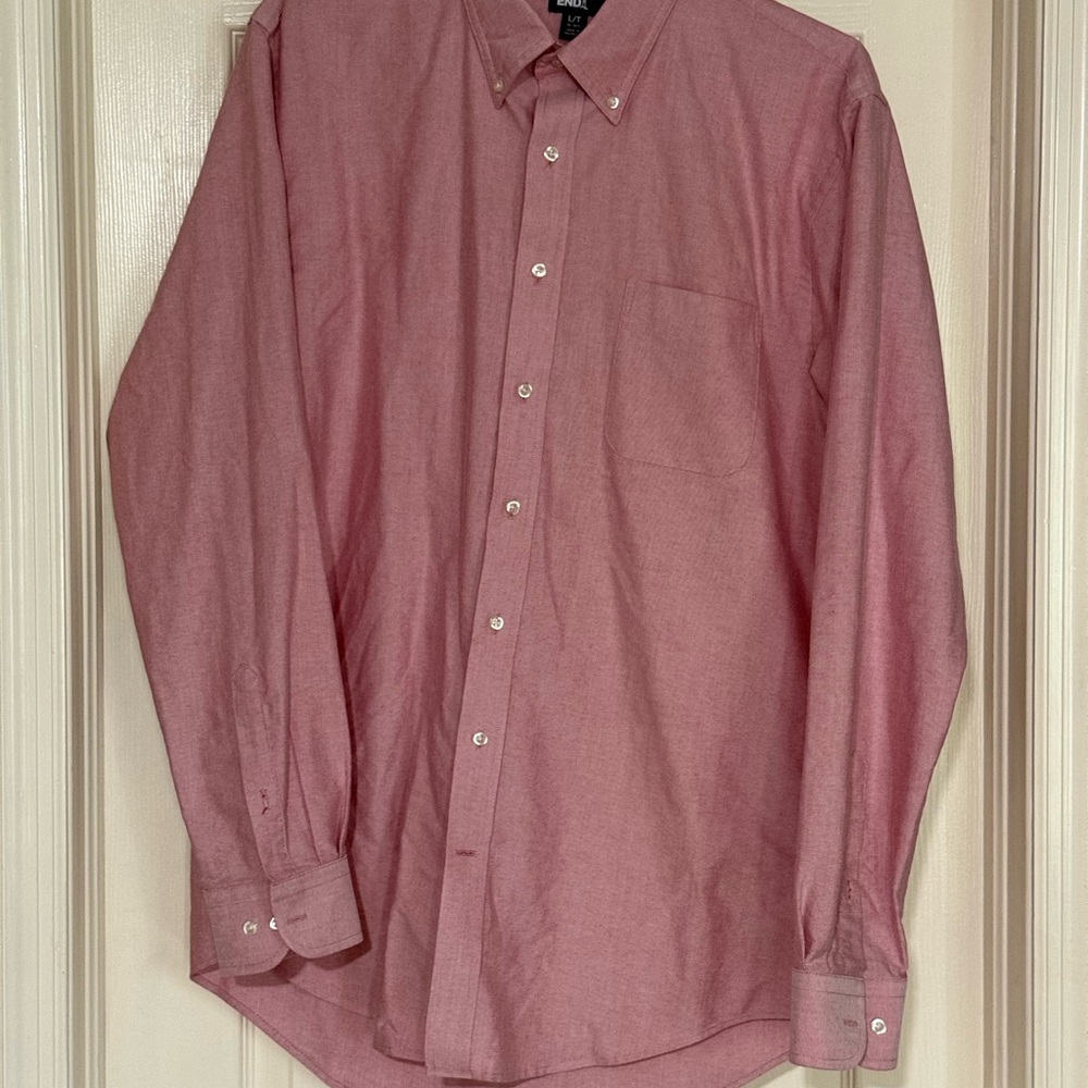 Lands' End Men's Rose Button-Down Shirt